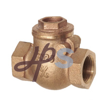 Bronze casting F/M thread swing check valve